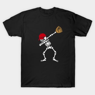 Dab dabbing skeleton baseball / softball T-Shirt